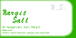 margit sall business card